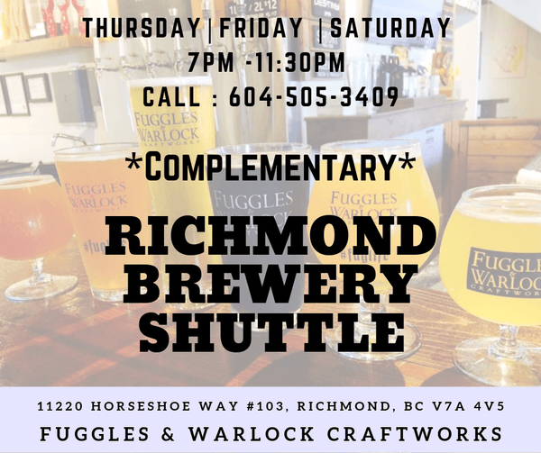 Richmond Brewery Shuttle - Fuggles Shuttle