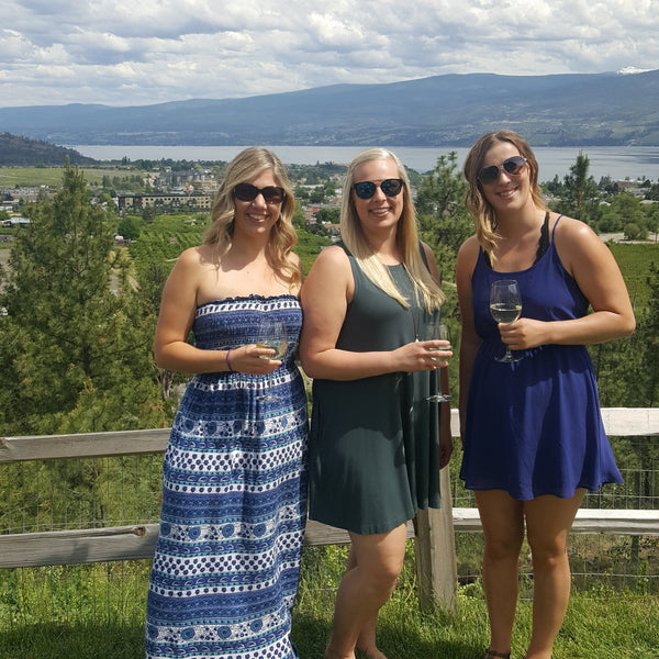 Great view of ladies at winery