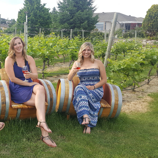 Wine barrel seats