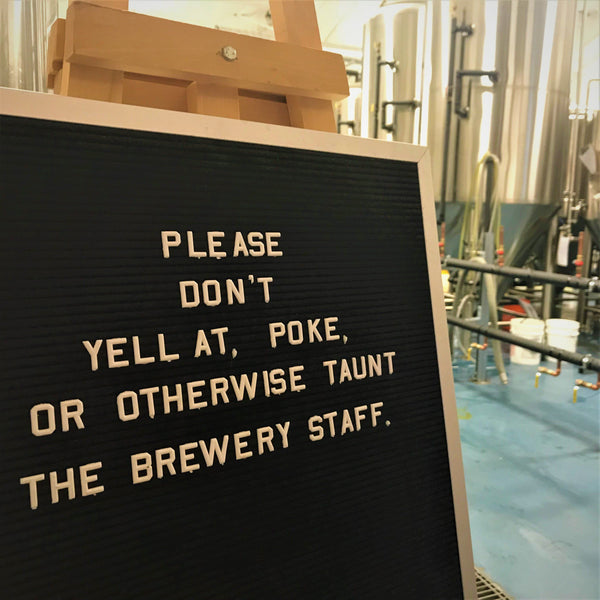 Brewery sign