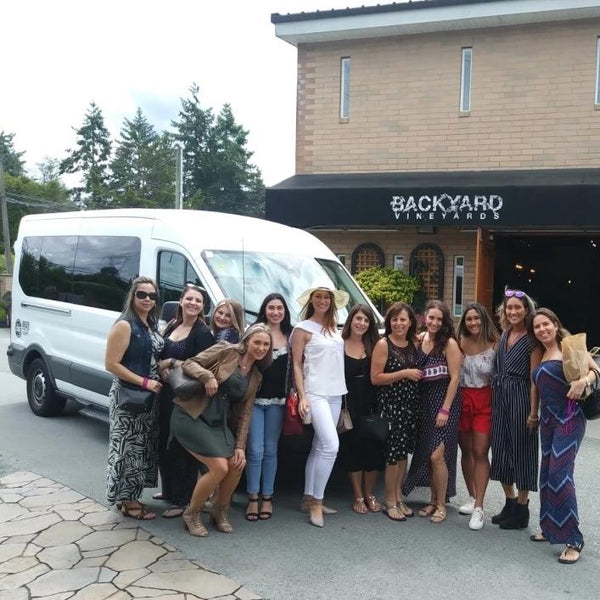 Wine Tour Group at Backyard