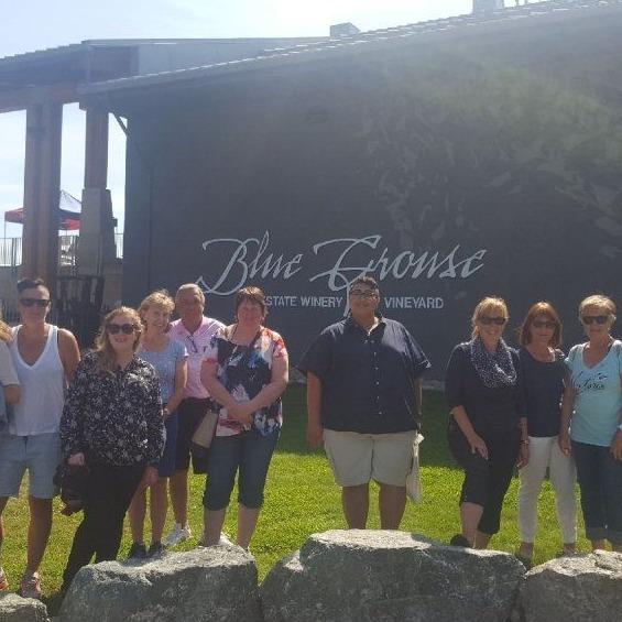 Wine Tasting Group at Blue Gourse